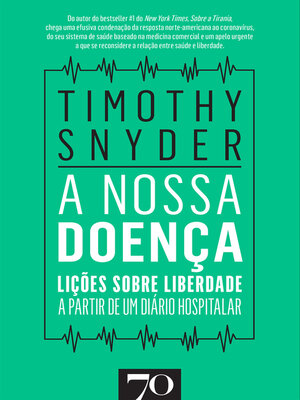 cover image of A Nossa Doença--Lições sobre Liberdade a partir de Um Diário Hospitalar